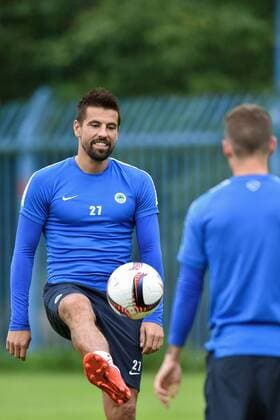 Soccer player of Slovan Liberec Milan Baros in action during the training session prior to European Football League second round group J match: Slovan Liberec vs PAOK Thessaloniki in Liberec, Czech Republic, September 28, 2016. (CTKxPhoto RadekxPetrasek) CTKPhotoP201609280760901  PER 8