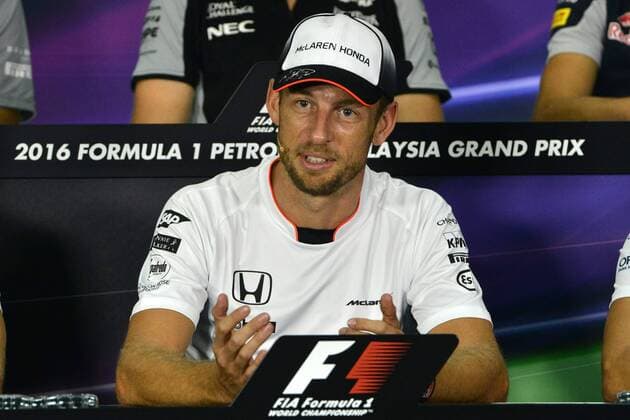 (160929) -- SEPANG, Sept. 29, 2016 -- McLaren driver Jenson Button of Britain speaks during press conference PK Pressekonferenz before the Malaysian Formula One Grand Prix at the Sepang International Circuit in Sepang, Malaysia, Thursday, Sept. 29, 2016.) (SP)MALAYSIA-SEPANG-F1-PRESS CONFERENCE ChongxVoonxChung 
