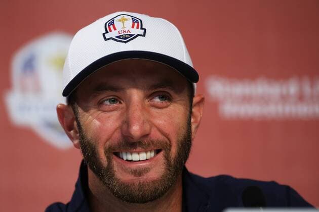 Golf, Ryder Cup 2016 in Chaska, Dustin Johnson Pressekonferenz GOLF - Ryder Cup 2016 CHASKA,MINNESOTA,USA,29.SEP.16 - GOLF - Ryder Cup, Hazeltine National Golf Club, press conference PK Pressekonferenz Image shows Dustin Johnson (USA). GEPAxpictures xDanielxGoetzhaber