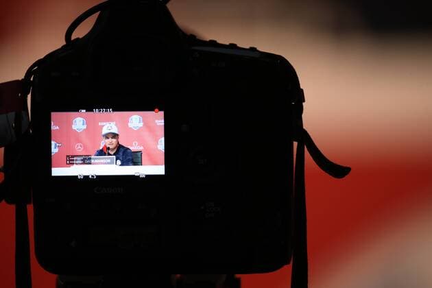 GOLF - Ryder Cup 2016 CHASKA,MINNESOTA,USA,29.SEP.16 - GOLF - Ryder Cup, Hazeltine National Golf Club, press conference PK Pressekonferenz Image shows Zach Johnson (USA). GEPAxpictures xDanielxGoetzhaber