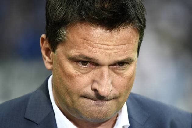Veltins Arena Gelsenkirchen, 29.2.2016, UEFA Europa League, 2016 17, Gruppenphase, 2. Spieltag, Schalke 04 (S04) vs RB Salzburg --- Christian Heidel, Manager FC Schalke 04