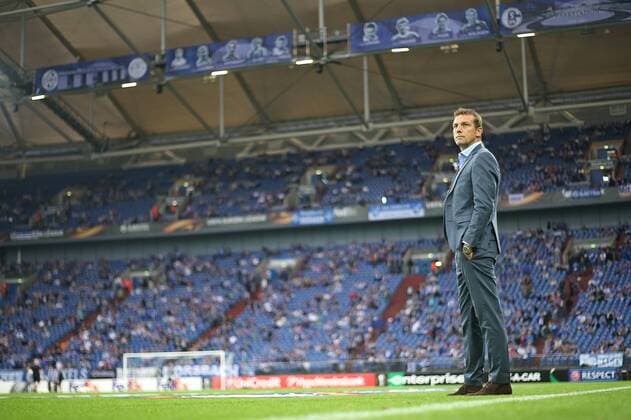 29.09.2016, Fussball UEFA Europa League 2016 2017, Gruppenphase, 2.Spieltag, FC Schalke 04 - RB Salzburg, in der VELTINS-Arena Gelsenkirchen. Trainer Markus Weinzierl (Schalke) 