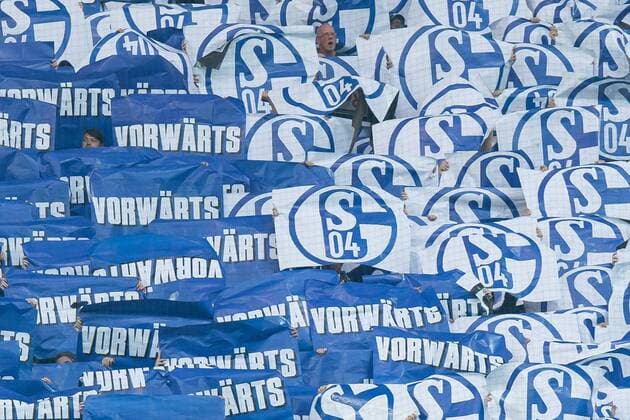 Gelsenkirchen, Germany 29.09.2016, UEFA Europa League - 2016 17 Season, Gruppenphase, 2. Spieltag - Matchday 2, FC Schalke 04 - FC Salzburg, Schalke Fans (Nordkurve) vorwaerts S04 ( DeFodi001
