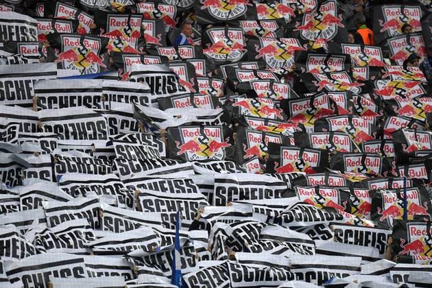 29.09.2016, Fussball UEFA Europa League, 2016 17, 2. Spieltag, FC Schalke 04 - RB Salzburg, Fanproteste der Schalker Fans gegen RB Salzburg