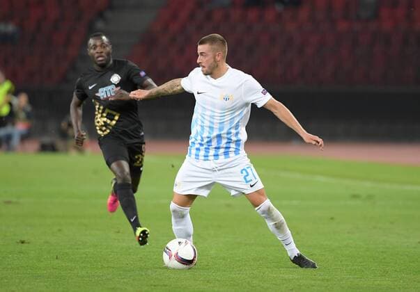 29.09.2016 Zürich.Schweiz Stadion Letzigrund Fussball Herren Saison 2016 2017 Europa League FC Zürich - Osmanlispor . Bild zeigt Zürichs Torschütze Marco Schönbächler Aktion Einzelbild 