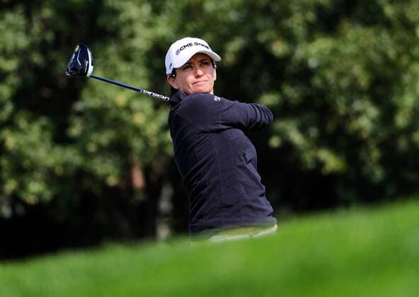 BEIJING, CHINA - SEPTEMBER 29: Mo Martin of the United States in action during the 1st round of the 2016 Reignwood LPGA Golf Damen Classic at Reignwood golf club on September 29, 2016 in Beijing, China.  CFP492963915 