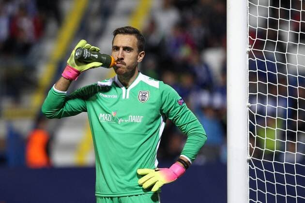 Goalkeeper of PAOK Panagiotis Glykos during the European Football League second round, group J match FC Slovan Liberec vs PAOK FC Thessaloniki in Liberec, Czech Republic, September 29, 2016. (CTKxPhoto VitxCerny) CTKPhotoP201609291064901  CEV 18