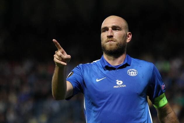 Martin Latka of Liberec during the European Football League second round, group J match FC Slovan Liberec vs PAOK FC Thessaloniki in Liberec, Czech Republic, September 29, 2016. (CTKxPhoto VitxCerny) CTKPhotoP201609291065001  CEV 19