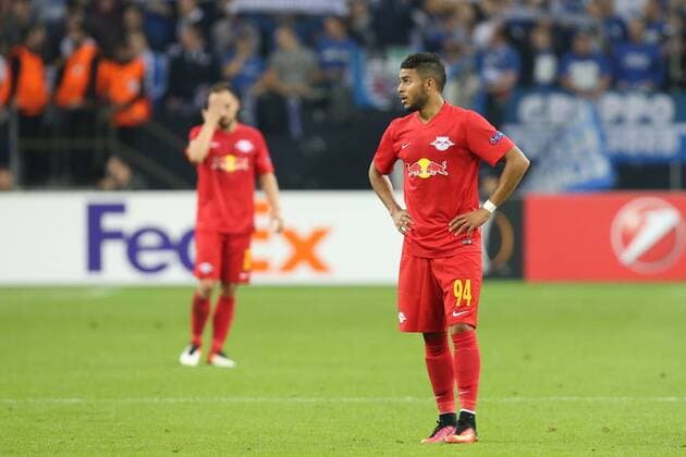 Wanderson ( 94, RB Salzburg) nach dem Spiel enttaeuscht, FC Schalke 04 vs. RB Salzburg, Fussball, UEFA EURO EM Europameisterschaft Fussball League, 29.09.2016, Gelsenkirchen Copyright: xDeutzmann xEibner-Pressefotox EP_CDN
