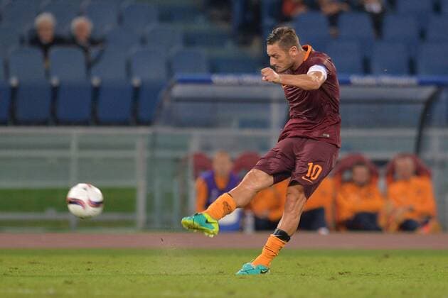 Francesco Totti Roma. Fußball Champions League 2016 2017 AS Roma - Astra Giurgiu AntoxBaldassarre