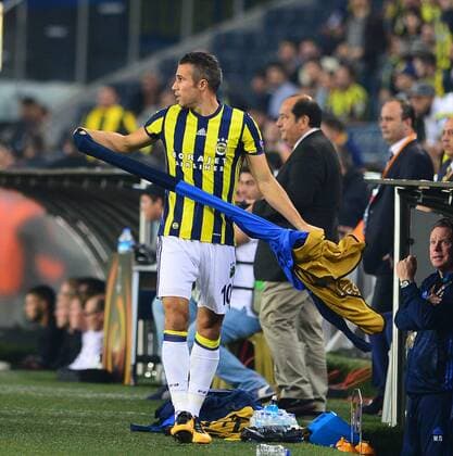 UEFA Europa League Group A day 2 match between Fenerbahce and Feyenoord at Ulker Stadium in Istanbul , Turkey , September 29 , 2016. Final Score : Fenerbahce 1 - Feyenoord 0 Pictured: Robin van Persie of Fenerbahce. 