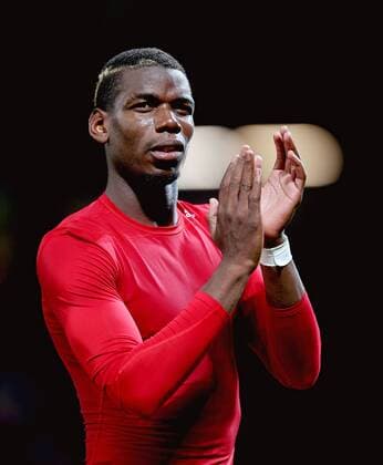 Paul Pogba of Manchester United ManU applauds the fans at full time during the UEFA Europa League match at Old Trafford Stadium, Manchester. Picture date: September 29th, 2016. Pic Matt McNulty Sportimage EDITORIAL USE ONLY. No use with unauthorised audio, video, data, fixture lists, club league logos or live services. Online in-match use limited to 120 images, no video emulation. No use in betting, games or single club league player publications.