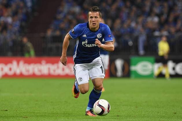 Fußball Europa League Gruppenphase 2. Spieltag Schalke 04 - Red Bull Salzburg am 29.09.2016 in der Veltins Arena in Gelsenkirchen Yevhen Konoplyanka ( Schalke ) xRx