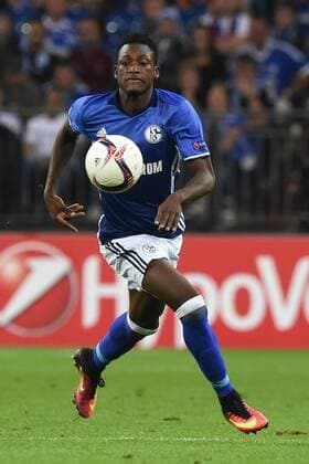 Fußball Europa League Gruppenphase 2. Spieltag Schalke 04 - Red Bull Salzburg am 29.09.2016 in der Veltins Arena in Gelsenkirchen Abdul Rahman Baba ( Schalke ) xRx