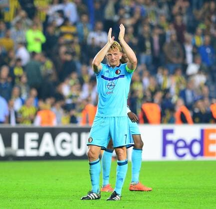 UEFA Europa League Group A day 2 match between Fenerbahce and Feyenoord at Ulker Stadium in Istanbul , Turkey , September 29 , 2016. Final Score : Fenerbahce 1 - Feyenoord 0 Pictured: Dirk Kuyt of Feyenoord. 