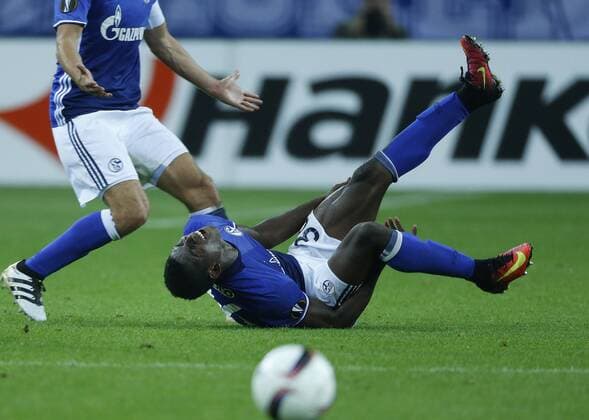 Gelsenkirchen, Deutschland, UEFA - EL , Spieltag 2 , International, FC Schalke 04 - FC Salzburg 3-1 am 29. 09 .2016 in der Veltins Arena auf Schalke in Gelsenkirchen Breel EMBOLO (S04)