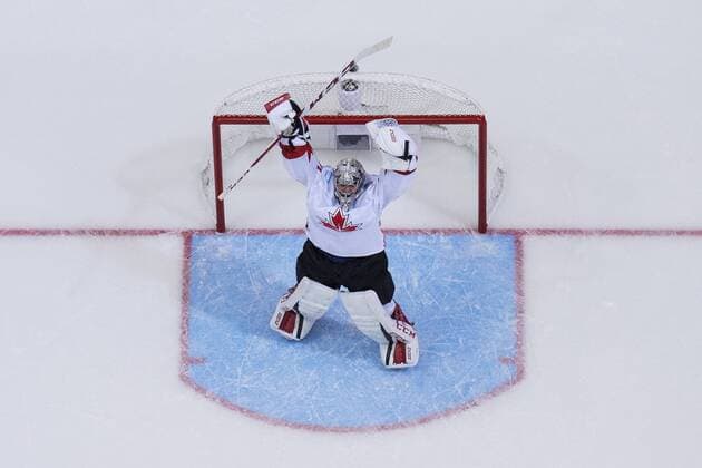 Kanadas Carey Price, Brad Marchand - Toronto - Eishockey, World Cup of Hockey, Nationalteam Länderspiel, Finale, Europa vs. Kanada.  Copyright: JOELxMARKLUND BB160929JM033