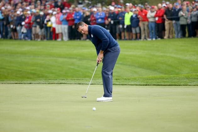 GOLF - Ryder Cup 2016 CHASKA,MINNESOTA,USA,30.SEP.16 - GOLF - Ryder Cup, Hazeltine National Golf Club. Image shows Lee Westwood (ENG). GEPAxpictures xDanielxGoetzhaber