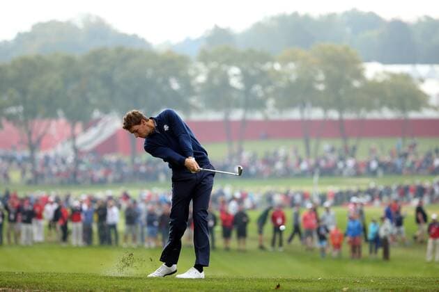 GOLF - Ryder Cup 2016 CHASKA,MINNESOTA,USA,30.SEP.16 - GOLF - Ryder Cup, Hazeltine National Golf Club. Image shows Thomas Pieters (BEL). GEPAxpictures xDanielxGoetzhaber