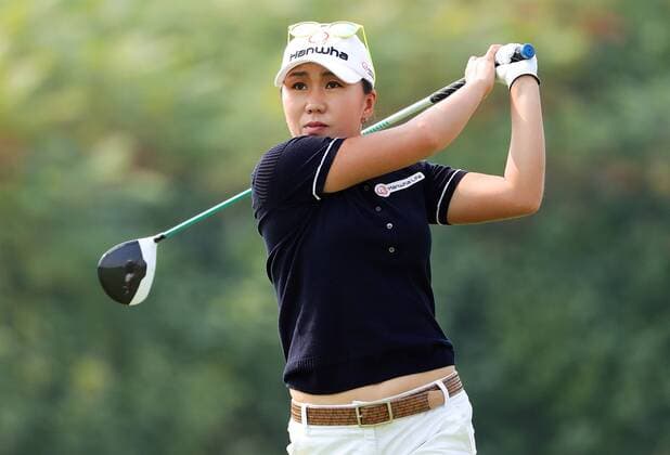 BEIJING, CHINA - SEPTEMBER 30: Kim In-Kyung of South Korea in action during the second round of the 2016 Reignwood LPGA Golf Damen Classic at Reignwood golf club on September 30, 2016 in Beijing, China.  CFP493033755 
