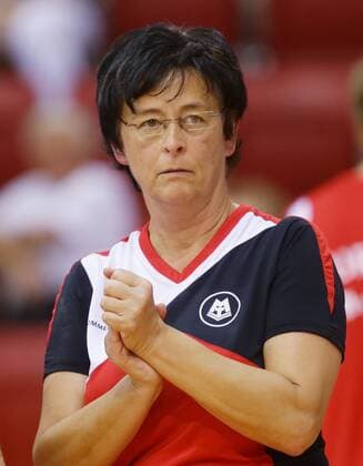 Stuttgart , Turnen Bundesliga MTV Stuttgart vs. KTV Obere Lahn , Claudia Krimmer ( Team Managerin Stgt )