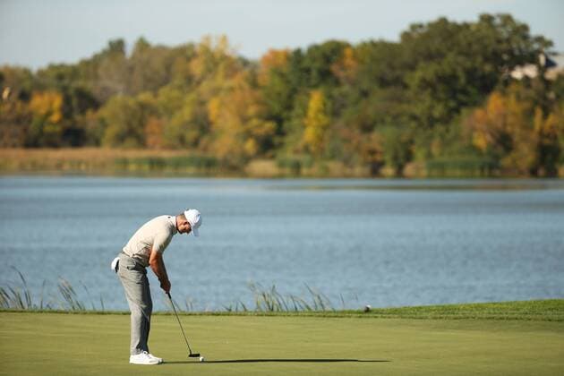 GOLF - Ryder Cup 2016 CHASKA,MINNESOTA,USA,01.OKT.16 - GOLF - Ryder Cup, Hazeltine National Golf Club. Image shows Justin Rose (ENG). GEPAxpictures xDanielxGoetzhaber