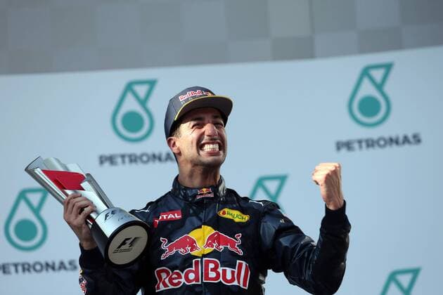 Malaysian Grand Prix, Sepang 29 September - 2 October 2016 02.10.2016 - Race, Daniel Ricciardo (AUS) Red Bull Racing RB12 race winner 