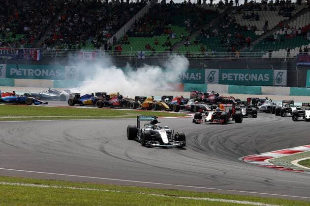 Formel 1, GP Malaysia Malaysian Grand Prix, Sepang 29 September - 2 October 2016 02.10.2016 - Race, Start of the race 