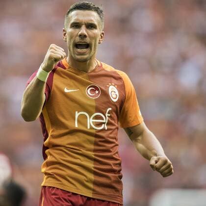 Lukas Josef Podolski of Galatasarayduring the Turkish Spor Toto Super Lig football match between Galatasaray and Antalyaspor on October 2, 2016 at the TT Arena in Istanbul, Turkey . Galatasaray v Antalyaspor Turkish Spor Toto Super Lig 2016 2017 xVIxGerritxvanxKeulenxIVx 6332301