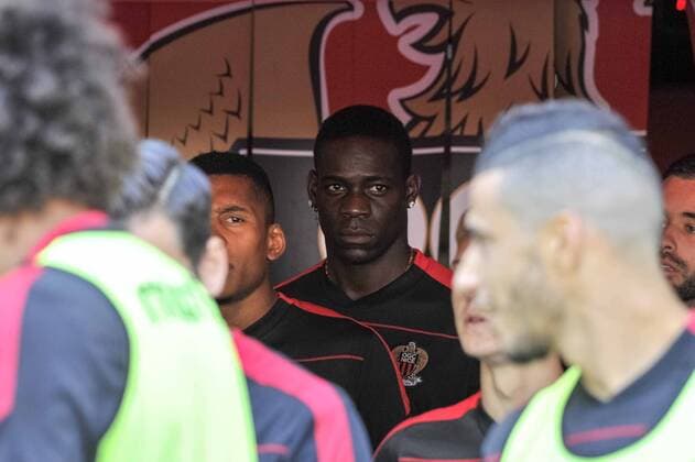 Fußball, OGC Nizza - FC Lorient Mario Balotelli (ogcnice) FOOTBALL : OGC Nice vs FC Lorient - Ligue 1 - 02 10 2016 NorbertScanella Panoramic 