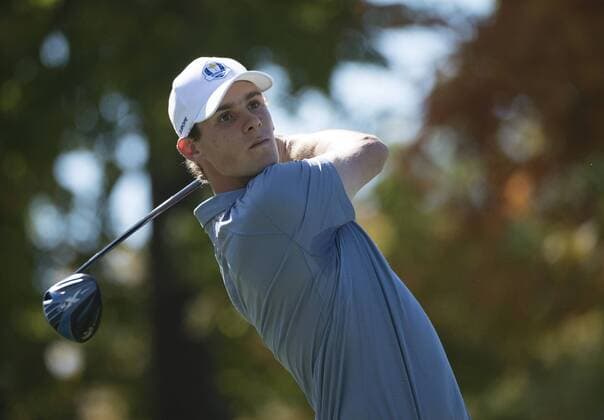 European team member team member Thomas Pieters during day 3 of the 2016 Ryder Cup at Hazeltine National Golf Club in Chaska, Minnesota on October 2, 2016.  MIN20161002320 KEVINxDIETSCH