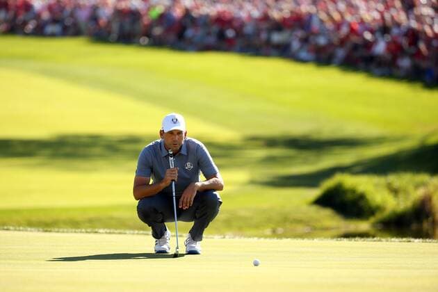 Golf, Ryder Cup 2016 in Chaska GOLF - Ryder Cup 2016 CHASKA,MINNESOTA,USA,02.OKT.16 - GOLF - Ryder Cup, Hazeltine National Golf Club. Image shows Sergio Garcia (ESP). GEPAxpictures xDanielxGoetzhaber