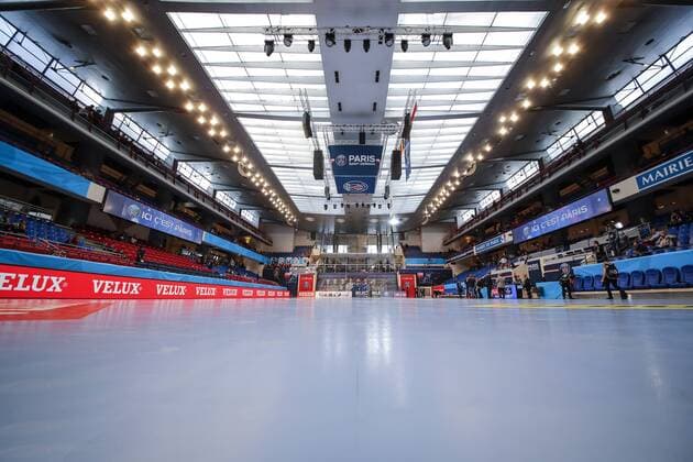 Stade Pierre-de-Coubertin Poule 2 HANDBALL : PSG Paris Saint Germain Handball vs Wisla Plock Ligue des Champions Handball - 02 10 2016 StephaneAllaman Panoramic 