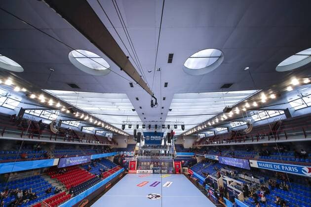 Stade Pierre-de-Coubertin Poule 2 HANDBALL : PSG Paris Saint Germain Handball vs Wisla Plock Ligue des Champions Handball - 02 10 2016 StephaneAllaman Panoramic 
