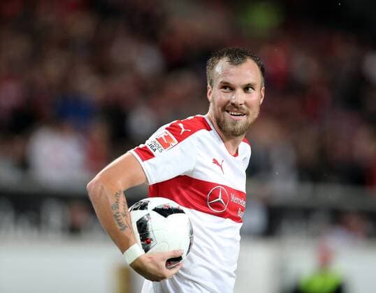 VfB Stuttgart - SpVgg Greuther Fürth Deutschland, Stuttgart, 03.10.2016, Fussball, 2. Bundesliga, Saison 2016 2017, 8. Spieltag, VfB Stuttgart - SpVgg Greuther Fürth (4:0): Kevin Großkreutz (VfB Stuttgart).