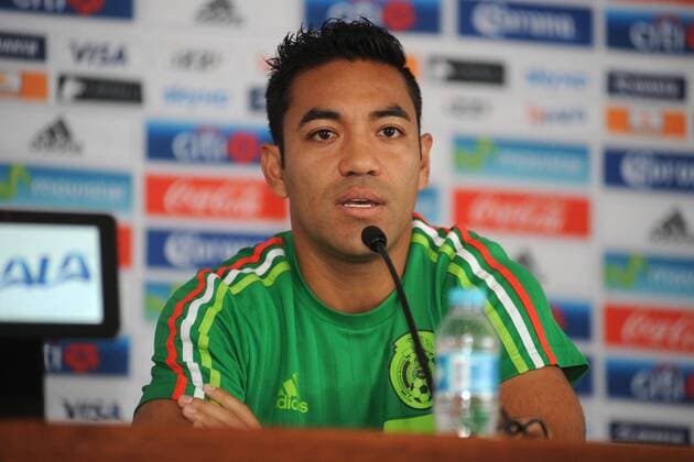 Fußball, Nationalteam Mexiko Training und PK October 4, 2016 - Mexico - EUM20161004DEP05.JPG.CIUDAD DE MEXICO Soccer Futbol-FMF.- El futbolista Marco Fabian durante una conferencia de prensa en el Centro de Alto Rendimiento (CAR), previo al duelo amistoso de la seleccion mexicana frente a Nueva Zelanda, el martes 4 de octubre de 2016.  - ZUMAu78_