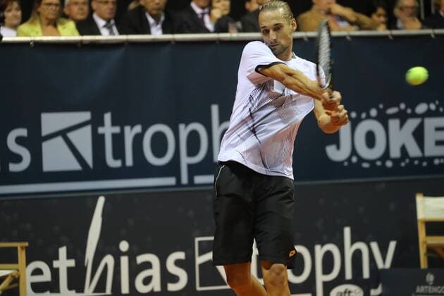 Tennis, ATP Turnier in Mons Rubens Bemelmans TENNIS : Ethias tophy 2016 - 05 10 2016 PhotoNews Panoramic 
