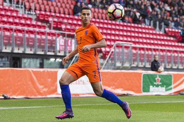 Anwar El-Ghazi of Netherland U21during the U21 U 21 World Cup qualifying match between Netherlands U21 and Turkey U21 on October 6, 2016 at the AFAS stadium in Alkmaar, The Netherlands. Netherlands U21 v Turkey U21 World Cup U21 qualifier 2016 2017 xVIxGerritxvanxKeulenxIVx 6353963