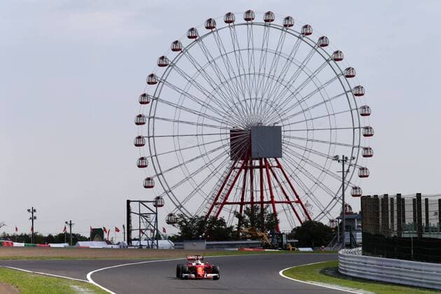 Bilder des Tages - SPORT Japanese Grand Prix, Suzuka 6 - 9 October 2016 07.10.2016 - Free Practice 1, Sebastian Vettel (GER) Scuderia Ferrari SF16-H 