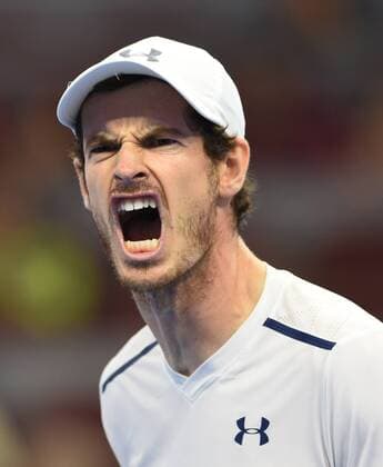 (161007) -- BEIJING, Oct. 7, 2016 -- Andy Murray of Britain reacts during his men s singles quarterfinal match against his compatriot Kyle Edmundat the China Open tennis tournament in Beijing, capital of China, Oct. 7, 2016. Andy Murray won by 2-0. ) (SP)CHINA-BEIJING-TENNIS-CHINA OPEN (CN) LixWen 