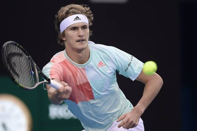 BEIJING, CHINA - OCTOBER 07: Alexander Zverev of Germany returns a shot against David Ferrer of Spain during the Men s singles quarterfinals match on day seven of the 2016 China Open at the China National Tennis Centre on October 7, 2016 in Beijing, China.  CFP493450542 