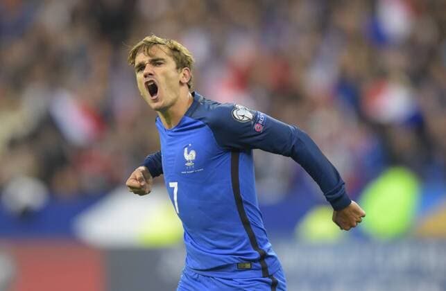 Fußball, WM Quali, Frankreich - Bulgarien A Griezmann ( France ) FOOTBALL : France vs Bulgaria - WM Quali - Saint Denis - 07 10 2016 FedericoPestellini Panoramic 