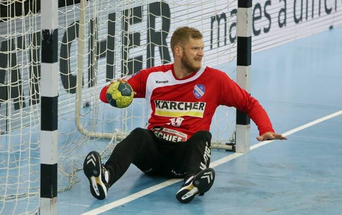 TVB 1898 Stuttgart - SC Magdeburg Deutschland, Stuttgart, 07.10.2016, DKB-Handball Bundesliga, Saison 2016 2017, TVB 1898 Stuttgart - SC Magdeburg: Johannes Bitter (TVB Stuttgart).