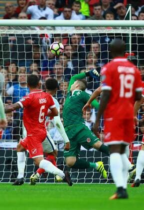 England v Malta - 2018 FIFA World Cup WM Weltmeisterschaft Fussball Qualifier . . London, UK . . 08.10.2016 Dele Alli (E) scores a goal for England. 2-0 