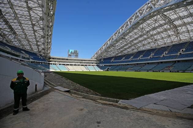 SOCHI, RUSSIA - OCTOBER 1, 2016: Fisht Olympic Stadium which is to host some football matches of the 2018 FIFA World Cup WM Weltmeisterschaft Fussball Anton Novoderezhkin TASS Host Photo Agency  73780167st