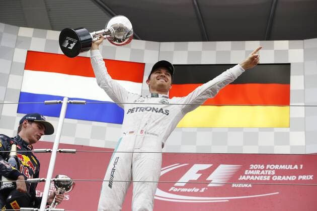 Motorsports: FIA Formula One World Championship WM Weltmeisterschaft 2016, Grand Prix of Japan, 6 Nico Rosberg (GER, Mercedes AMG Petronas Formula One Team), xHOCHxZWEIx