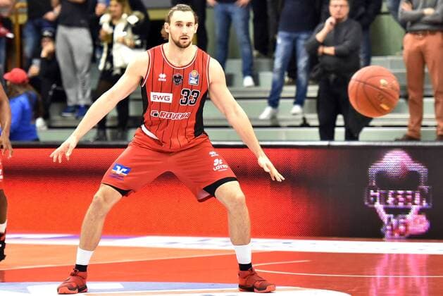 08.10.2016, xblx, Basketball BBL, Giessen 46ers - FC Bayern Muenchen, emspor, v.l. Marco Voeller (Giessen 46ers) Giessen
