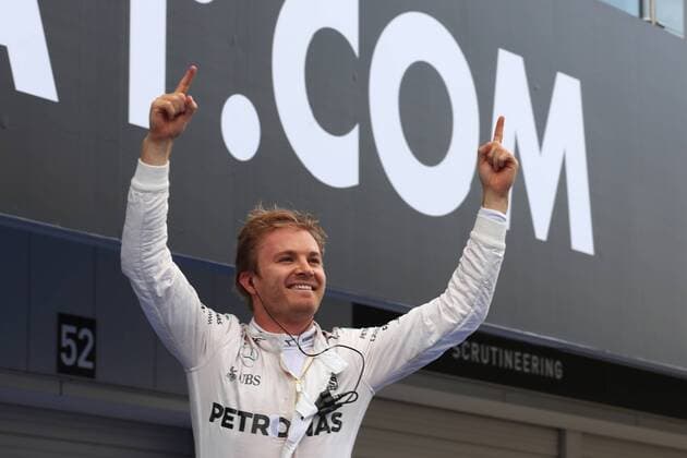 08.10.2016. Suzuka Circuit, Suzuka City, Mie Prefecture, Japan. Formula 1 Grand Prix of Japan Race Day. Mercedes AMG Petronas - Nico Rosberg on the podium as he wins at Suzuka xLeannexBoonx  ActionPlus11798374