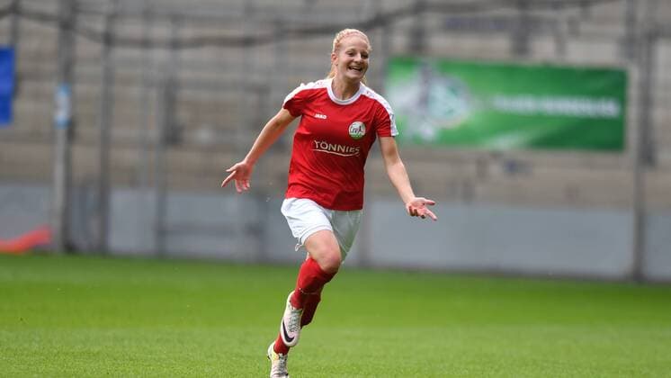 Toschützin zum 0:1 Magdalena Richter (FSV Gütersloh) (8), DFB Pokal : DSC Arminia Bielefeld - FSV Gütersloh, xmkx