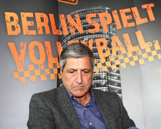 Volleyball, Herren, Saison 2015 16, Bundesliga, Saisonauftakt-PK BR Volleys, Manager Kaweh Niroomand (Berlin Reccycling Volleys), 10.10.16,